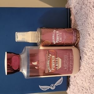 Marshmallow Pumpkin Latte body lotion and fragrance mist BBW